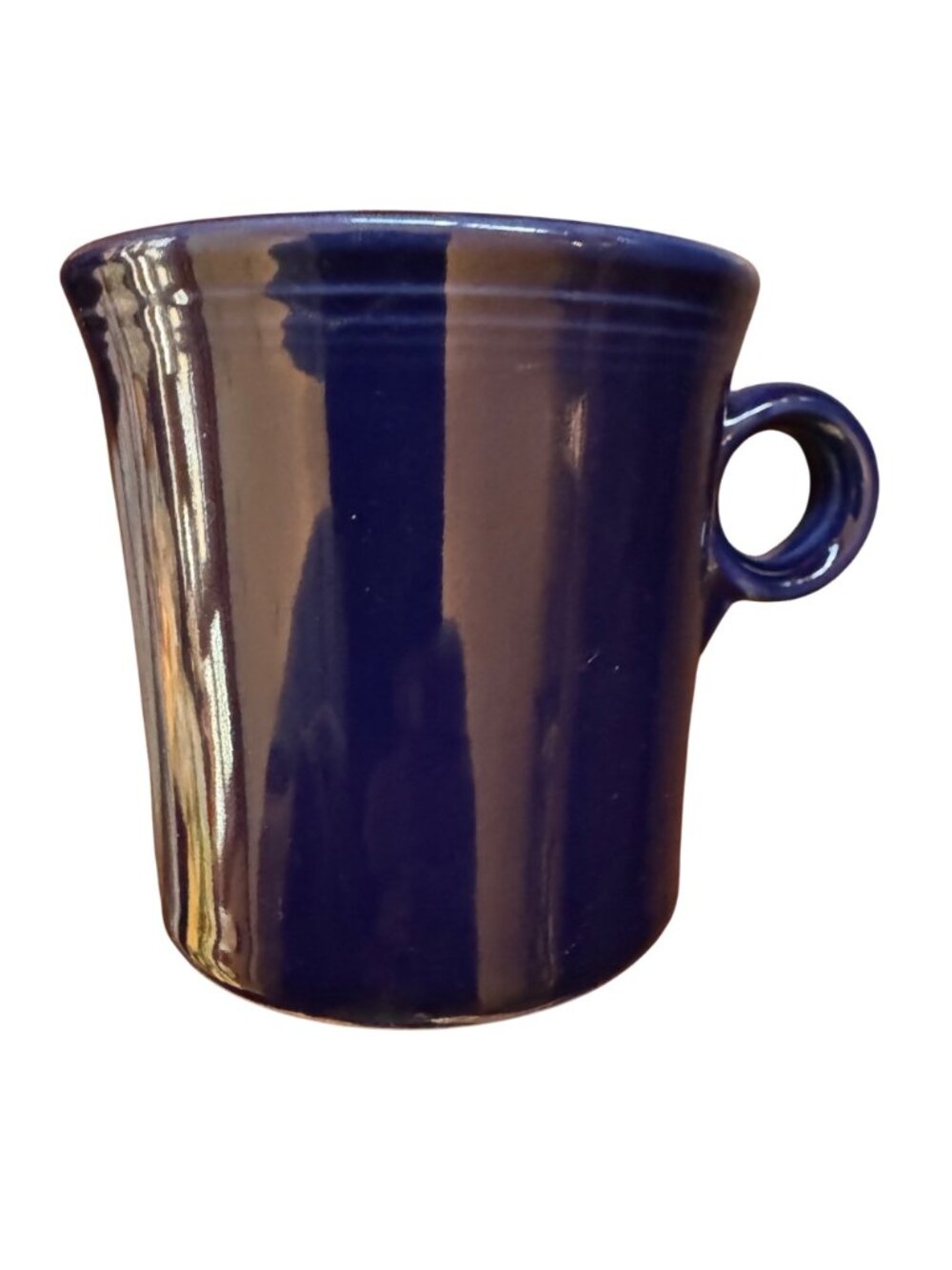 2 X Fiestaware Cobalt Blue Coffee Mugs O -Ring Handle- Homer Laughlin HLC USA - Picture 9 of 10